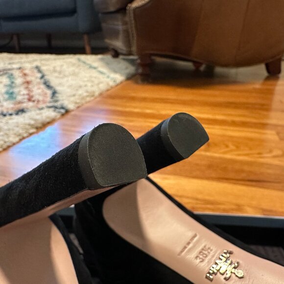 EUC Prada Platform Ankle Booties - Black Suede 38.5 - Picture 9 of 9